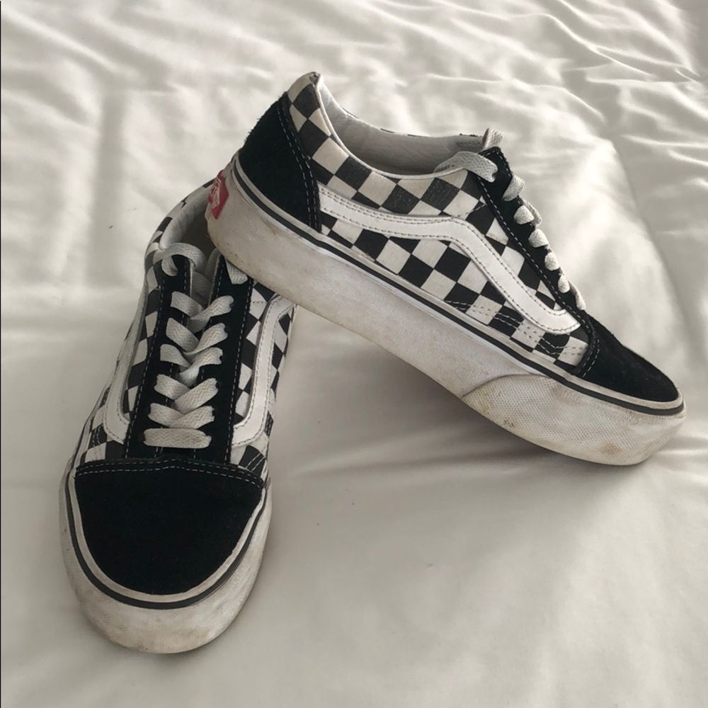 Vans Old Sokol Platforms classic check